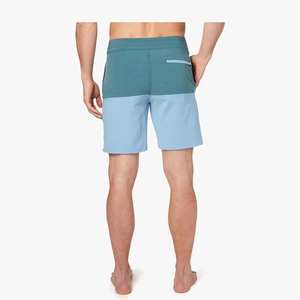Vente en gros Short de bain personnalisé à séchage rapide pour <span class=keywords><strong>homme</strong></span> extensible dans les 4 sens, taille moyenne, poche imperméable, couleur unie, surf de plage - Product Image 2