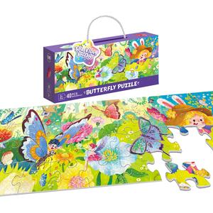 40 Piezas de Rompecabezas de Papel para Niños, Juguete Educativo Temprano, Juego de Rompecabezas con Temas de Dibujos Animados, Set de Rompecabezas Único, Divertido y Brillante - Product Image 1