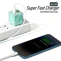 Chargeur mural double port 30W Macaron pour téléphone, charge rapide QC3.0 PD, adaptateur multi-prises coloré, vente en gros, stock en vrac