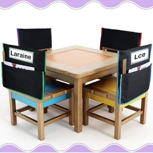 Organizador de Silla con Bolsillos Negros y Ranura para Nombre, para el Respaldo de Sillas Infantiles en el Aula - Product Image 2