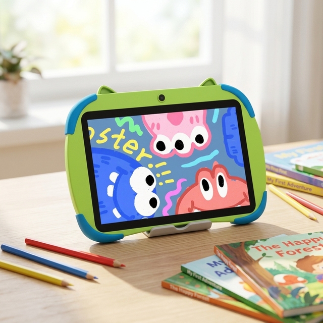 OEM New 10.1 Inch Android 16 MTK Quad Core 5G Network 4GB+64GB Kids Tablet Capacitive Front Camera Children's Education