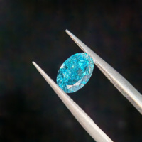 ANJALI 1.0ct Diamante de laboratorio de corte ovalado azul Certificado IGI Excelente claridad VS2 para joyería Diamantes sueltos de bajo precio