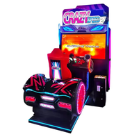 Machine de course de voiture de machine de simulateur de course d'arcade à jetons avec la vidéo d'écran