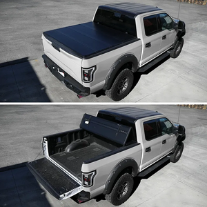 YBJ accessoires de voiture dur tri pli tonneau <span class=keywords><strong>couverture</strong></span> de <span class=keywords><strong>lit</strong></span> de camion Double cabine pour Land Cruiser LC76 79 FJ79 2007-2021 Tonneau Cover - Product Image 6