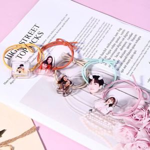 Customized Acrylic Headband Creative Anime <strong>Elastic</strong> Hair Rope DIY Headband Hair <strong>Loop</strong> <strong>with</strong> Custom Acrylic Charm - Product Image 5