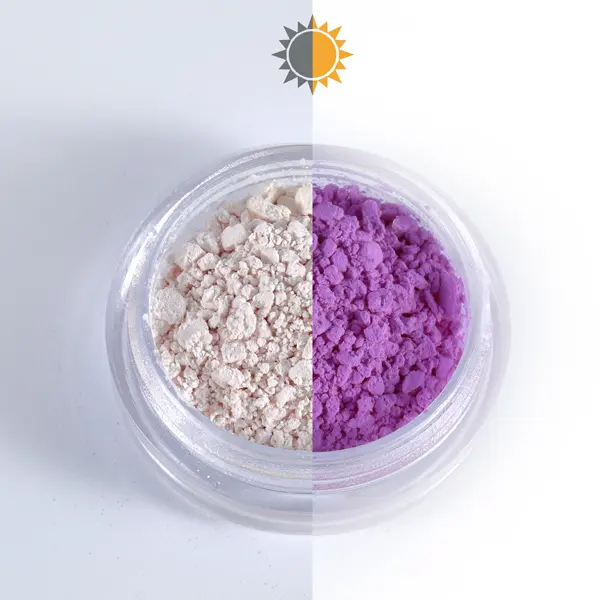 Maxshing Popular White To Colorant Sun Activated Pigment Dye Color Changing Photochromic Pigment