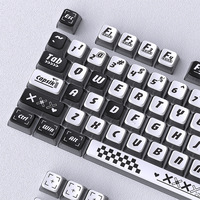 In-stock Wholesale Printed Black Pudding Keycaps Four-sided Translucent PBT Material Dye-sublimation 119 Keys Small Full Set