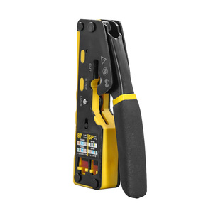 Herramienta de prensado EZ todo en uno, alicates de red de acero multifunción para conectores CAT5 CAT6 RJ45 Rj11 R12 - Product Image 2