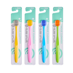 Tongue Cleanser Silicone Double Sided Oral Care Brush For Fresh Breath And Deep <b>Cleaning</b> - Product Image 5