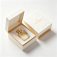 Boîte à parfum personnalisée avec gaufrage texturé et insert en EPE, boîte à rabat pour 50 ml, OEM accepté