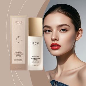 Base de Maquillaje Líquida Mate Ligera Hoygi, Corrector Protector para Piel Grasa o Seca, Ligeramente Hidratante con Efecto Calmante - Product Image 1