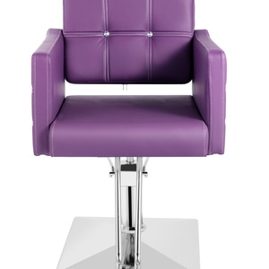 Mor renkte Modern çelik berber sandalyesi-berber oturma odası fabrika toptan için seçenek <span class=keywords><strong>Salon</strong></span> mobilya ekipmanları - Product Image 1