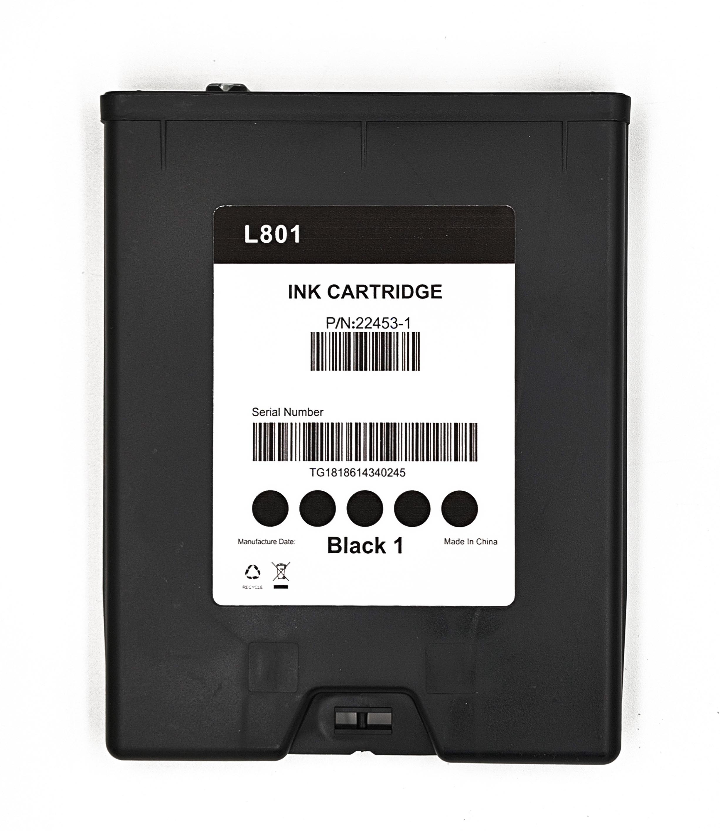 Новый картридж L801 с совместимым чипом 250 мл для принтера AFINIA L801 Black Dye & Pigment Ink