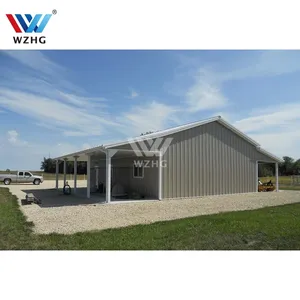 Metal frame construction building Structural steel warehouse Workshop building Extendable Steel structure building