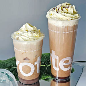 जिमी कस्टम लोगो मुद्रण स्पष्ट प्लास्टिक कॉफी रस दूध चाय बोबा ने लिड्स के साथ बुलबुला चाय कप - Product Image 3