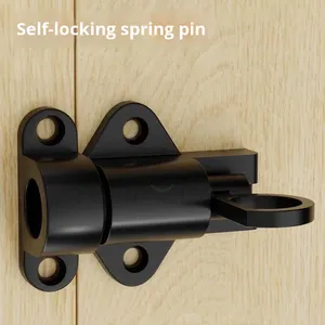 Wellone SP-AT002 bền nhôm hiện đại tự động mùa xuân chốt khóa an toàn cho khách sạn phòng cửa Windows Door Bolt cửa sổ - Product Image 2