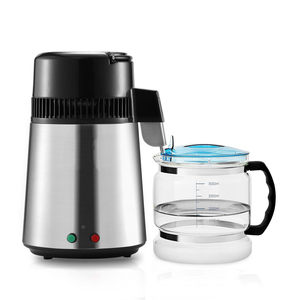 Distillateur d'eau électrique en acier inoxydable 4L 1,05 <span class=keywords><strong>gallon</strong></span> Purificateur d'eau pure Filtre pour la maison Comptoir de cuisine Fabricant d'eau distillée - Product Image 3