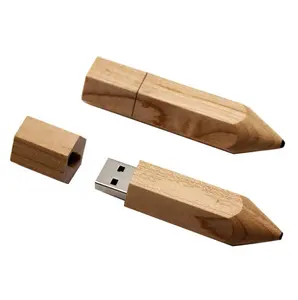Jaster-clé Usb en forme de crayon, 100% capacité réelle, cadeau en bois, 4GB, 8GB, 16GB, 32GB, 64GB, 128GB, prix d'usine