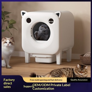 Litière Intelligente Automatique <span class=keywords><strong>pour</strong></span> <span class=keywords><strong>Chats</strong></span> à Vendre : Interphone Vocal IA, Surveillance Vidéo, Nettoyage et Désodorisation à une Touche - Product Image 2