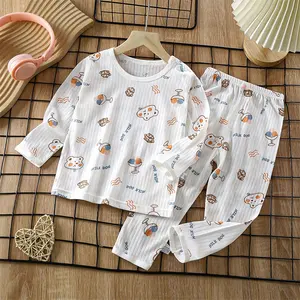 Baby Girls And Toddler Long Sleeve Top And Pants Snug Fit Cotton 2 Piece Summer Sleepwear Set Kids Pajamas