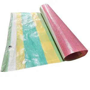 Impermeável Pe Tarpaulin Uv-resistente Hay Bale Cover Tarps Plástico Hay Tarp Para Feno