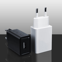 Chargeur rapide 5V 1A de haute qualité, écologique, adaptateur mural USB avec prises US et EU pour téléphone et écouteurs 5W
