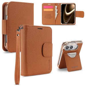 Étui portefeuille magnétique 2-en-1 détachable en cuir PU avec blocage RFID, fentes pour cartes et support pour téléphone pliable - Product Image 1