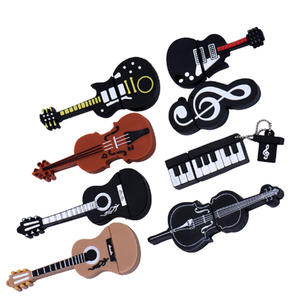 カスタムロゴ8GB & 32GBピアノ形USB 2.0フラッシュドライブメモリースティックキーチェーンストラップ付きシリコン製品 - Product Image 6