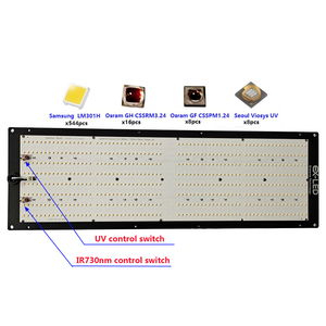 Exgrow <span class=keywords><strong>2022</strong></span> Grow Light <span class=keywords><strong>Samsung</strong></span> 260Watt LM301H Plant Light avec UV IR contrôlé séparément - Product Image 2