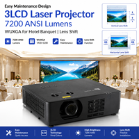 Sistema de Filtro de Polvo para Proyector Láser 3LCD, 7200 Lúmenes ANSI, Wuxga, para Planificación de Eventos, 360 Grados