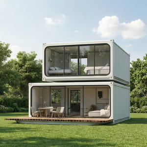 Modern Apple Cabin Prefabricated Camping <b>House</b> with Insulation System - Product Image 4