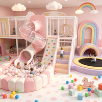 Aire de jeux intérieure pour enfants, équipement de jeu commercial souple pour centres commerciaux et maternelles, certifié ISO9001, coloré