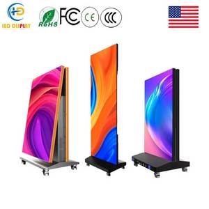 Écran publicitaire LED portable et pliable, couleur intégrale, IP65, sur pied, pour affichage numérique, mur vidéo, signalétique professionnelle - Product Image 1