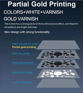 Vente en gros de gobelets en bois et verre machine d'<span class=keywords><strong>impression</strong></span> d'autocollants en chaîne A1 AB film en feuille d'or a et B pour imprimante UV DTF avec plastifieuse - Product Image 4