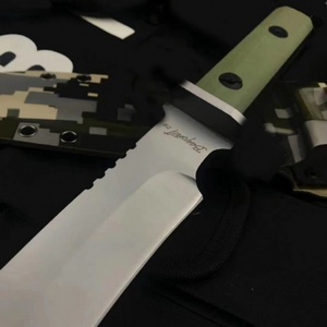 Cuchillo Táctico Personalizable de Alta Calidad D9, Hoja Fija de Acero Inoxidable, Mango G10, Funda Industrial K para OEM/DIY - Product Image 4