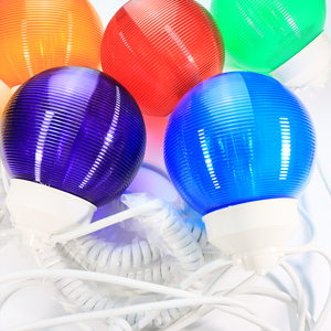 Sản phẩm Polymer sáu quả cầu chuỗi ánh sáng thiết lập 110V rõ ràng E26 chuỗi 6in đường kính toàn cầu đèn - Product Image 5