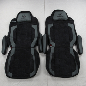 Housses de siège complètes pour camion GANE en cuir imperméable et résistant aux taches, <span class=keywords><strong>4</strong></span> pièces, style luxueux toutes saisons pour Mercedes Benz - Product Image 1