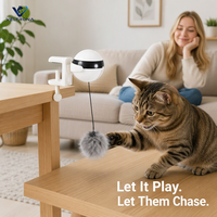 Jouet pour chat à balle électrique, mouvement automatique, interactif, à suspendre, pour l'exercice des chatons d'intérieur