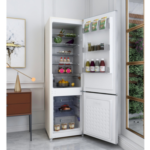 Réfrigérateur Électrique Rétro 238L Sans Givre Économe <span class=keywords><strong>en</strong></span> Énergie MDRF250WE-RE Congélateur <span class=keywords><strong>Bas</strong></span> Refroidissement par Air Portable pour la Maison - Product Image 2