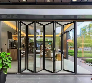 Porte pliante moderne de style américain à usage intensif Structure robuste Porte de balcon pliante lisse Application large - Product Image 5