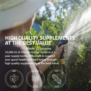 Tabletas de Vitamina D3 de Alta Calidad para Suplemento Diario de Salud, Suplemento Vitamínico para Mujeres y Hombres - Product Image 2