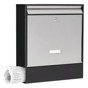 Buzón moderno JH-Mech personalizable fácil de montar Buzón de pared sin compartimento de periódico espacioso y de alta calidad - Product Image 3