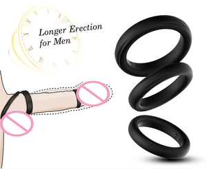 Jouets de masturbation pour hommes en silicone élastique imperméable personnalisable, trois tailles, anneau de pénis pour hommes, anneau de verrouillage de l'<span class=keywords><strong>orgasme</strong></span>, anneau de <span class=keywords><strong>prostate</strong></span> - Product Image 6