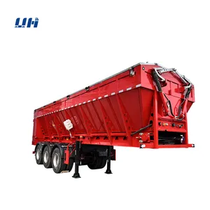 YIHAI Factory Direct Sales Full Automatic Hydraulic Unloading Crawler Type Tipper Trailer Dump Trailer Transport of Bulk Goods