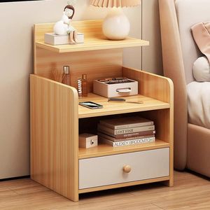 Table de chevet, armoire de rangement pour chambre à coucher, meuble de chevet moderne et simple, étagère de chevet pour chambre de location - Product Image 1