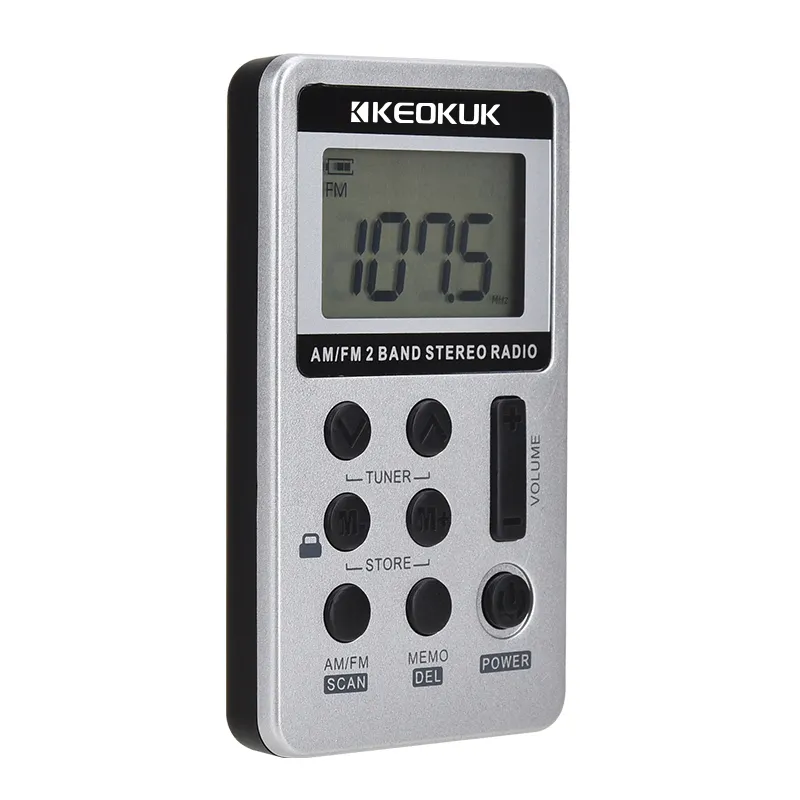 Wholesale Customization Personal Am Fm Pocket Radio Rechargeable Battery Portable Mini Digital Tuning Walkman Fm Radio