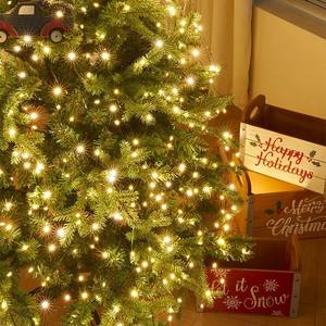 Luces de noche LED de hadas de estrellas con control remoto Luces de cielo de estrellas decorativas de Navidad de estilo moderno con cadena de alambre de cobre verde - Product Image 4