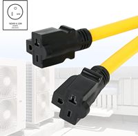 NEMA 6-20P à 2 sorties 6-20R Y Splitter STW 3 Ft 240V 20 Amp 3 Prong Male Plug Female Welding Dryer Power Cord Adapter