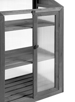 Serre en bois Durable de haute qualité 70x50x120cm imperméable à l'eau résistant à la corrosion adaptée à la Protection du planteur de fleurs de jardin