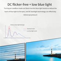 Moniteur de jeu de bureau incurvé Zhengfeng 24 pouces IPS HDR 1080p 4K 75Hz 2ms LCD LED rétroéclairé avec interfaces VGA/USB et 99% sRGB, noir